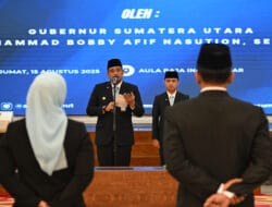 Gubernur Sumut Bobby Nasution Lantik Lima Pejabat Eselon II