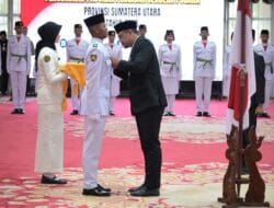 Gubernur Sumut Bobby Nasution Kukuhkan Paskibraka Sumut 2025