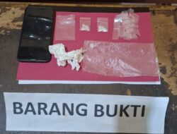 Polsek Bilah Hilir Amankan Seorang Pemuda dan Sita Barang Bukti Sabu