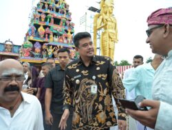 Peresmian Kuil Shri Raja Rajesvari,Bobby Nasution Ajak Umat Hindu Siapkan SDM Anti-Narkoba