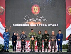 Perayaan HUT ke-80 TNI,Gubernur Sumut Bobby Nasution Sebut TNI Berkontribusi Besar Jaga Kondusivitas
