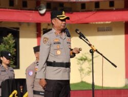 Kapolres Nias Pimpin Sertijab Kasat  dan Kapolsek