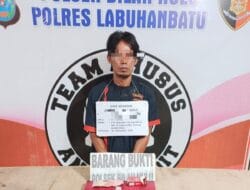 Polsek Bilah Hulu Amankan Seorang Pria di Desa Perbaungan Terkait Kasus Narkotika