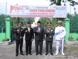 Forkopimda Asahan Peringati Hari Pahlawan dengan Upacara dan Ziarah di TMP Kisaran