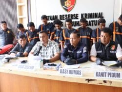 Polres Labuhanbatu Tangkap 9 Tersangka dan Amankan 6 Unit Sepeda Motor