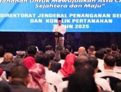 Hadir dalam Rakor Pencegahan dan Penyelesaian Tindak Pidana Pertanahan, Plt. Wakil Jaksa Agung Minta Pencegahan Diperkuat