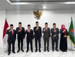 Kepala Kantor Pertanahan Kabupaten Asahan hadiri Pengambilan Sumpah MPPD Provinsi Sumatera Utara secara daring