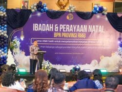 Hadiri Perayaan Natal Kanwil BPN Provinsi Riau, Wamen Ossy: Jaga Semangat untuk Layani Masyarakat