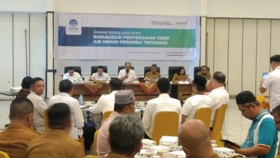 Perumda Tirtanadi Sosialisasi Penyesuaian Tarif AirArdian Surbakti : Demi Pelayanan Air Minum yang Aman dan Layak