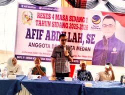 Afif Abdillah SE Gelar Reses IV di Medan Denai, Warga Keluhkan Jalan Rusak, Penerangan Jalan Umum hingga BPJS Gratis