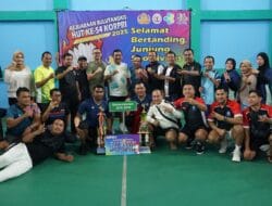 Kementerian ATR/BPN Raih Dua Piala Kategori Perorangan dan Beregu di Kejuaraan Bulutangkis KORPRI