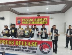 Satu Bulan, Sat Res Narkoba Polres Labuhanbatu Tangkap 61 Tersangka dan Amankan Narkotika Rp 7,4 Miliar