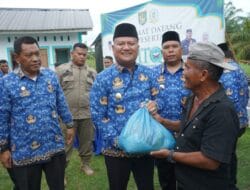 Warga Terdampak Banjir di Desa Sei Dua Hulu Dapat 500 Paket Sembako Dari Pemkab Asahan