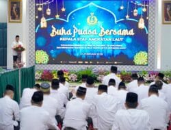 Berikan Tausiah di Buka Bersama KASAL, Menteri Nusron: Negara Besar Mampu Ciptakan Rasa Aman