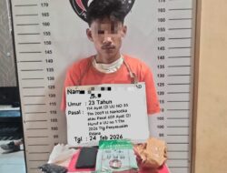 Satres Narkoba Polres Labuhanbatu Amankan Seorang Pria Warga Sumbar Bawa Sabu 1 Kg Lebih 