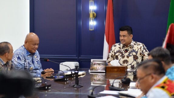 Terima Bupati Nias Utara, Bobby Nasution Tekankan Pentingnya Pemetaan Pembangunan