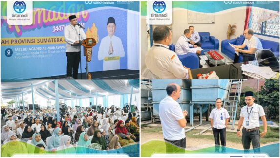 Dirut Perumda Tirtanadi, Ardian Surbakti Dampingi Gubsu Safari Ramadhan ke Palas dan Paluta sekaligus Kunker ke Cab. Tapsel dan Unit Gunung Tua