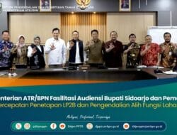Kementerian ATR/BPN Fasilitasi Audiensi Bupati Sidoarjo dan Pemalang, Bahas Percepatan Penetapan LP2B dan Pengendalian Alih Fungsi Lahan Sawah