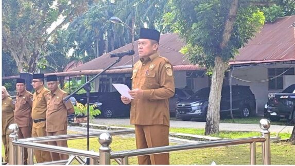 Pemkab Labuhanbatu Gelar Apel Gabungan Perdana Pascalebaran