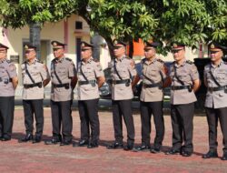 Polres Nias Gelar Upacara Serah Terima Jabatan Kabag, Kasat dan Kapolsek