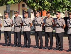 Polres Nias Gelar Upacara Serah Terima Jabatan Kabag, Kasat dan Kapolsek