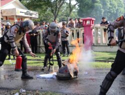 Antisipasi Keamanan Polres Nias Gelar Simulasi Sispam Mako 