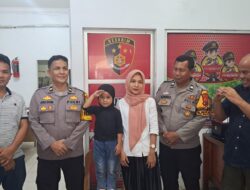 Pertemukan Anak Tersesat Dengan Orang Tuanya, Polres Labuhanbatu Kedepankan Empati dan Rasa Kemanusiaan