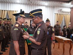 Kajati Sumut Lantik Wakajati, Asisten Tindak Pidana Umum Hingga 7 Kepala Kejaksaan Negeri Di Sumut.
