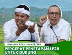 Pemprov Jabar dan ATR/BPN Percepat Penetapan LP2B Untuk Dukung Swasembada Pangan