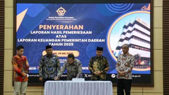 Pemko Tebingtinggi Raih Opini WTP Delapan Kali Berturut-turut, Wali Kota:Jadikan Motivasi Pembangunan Kota yang Lebih Baik