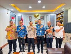 Pererat hubungan kelembagaan, Kantor Pertanahan Kabupaten Asahan silaturahmi dan koordinasi bersama Kapolres Asahan