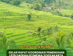Direktorat Jenderal Tata Ruang Gelar Rapat Koordinasi Pemenuhan LP3B Daerah Istimewa Yogyakarta 