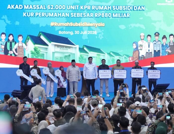 Hadiri Akad Massal 62.000 KPR Rumah Subsidi