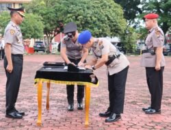 Kapolres Nias Pimpin Upacara Serah Terima Jabatan dan Pelantikan Pejabat Polres Nias